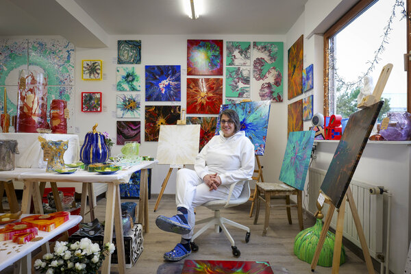 Dominique Ludmann nello studio: Kleiner Ausschnitt aus meinem Atelier