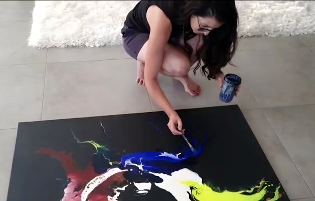 Agnieszka Schmid im Studio