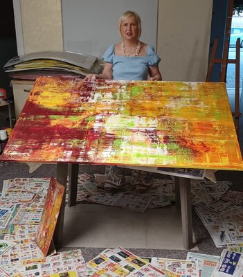 Elisabetta Nicolai in de studio