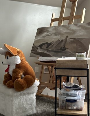 Inna Grishchuk nello studio: My Art Studio