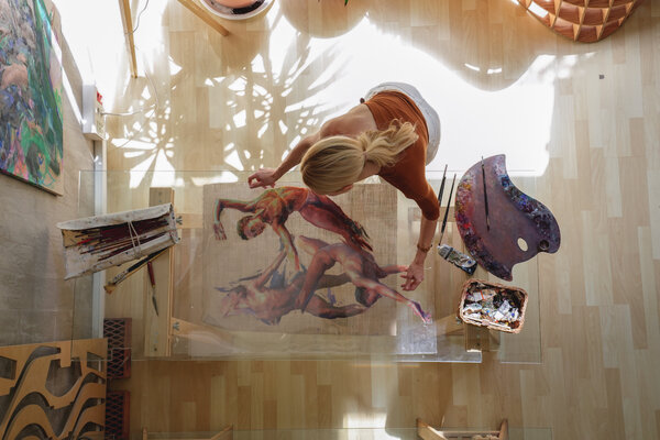 Tiana Diakova in the Studio