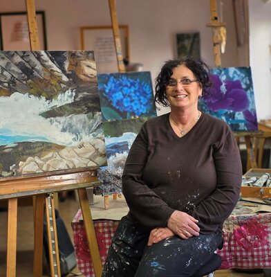 PETRA MINET in de studio