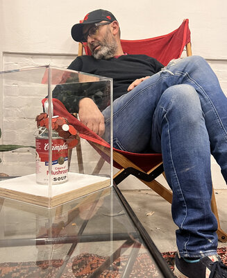 Oscar Baccilieri in de studio