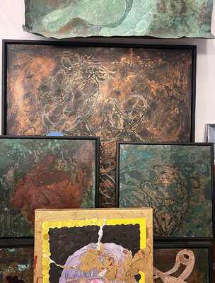 Oscar Baccilieri in de studio