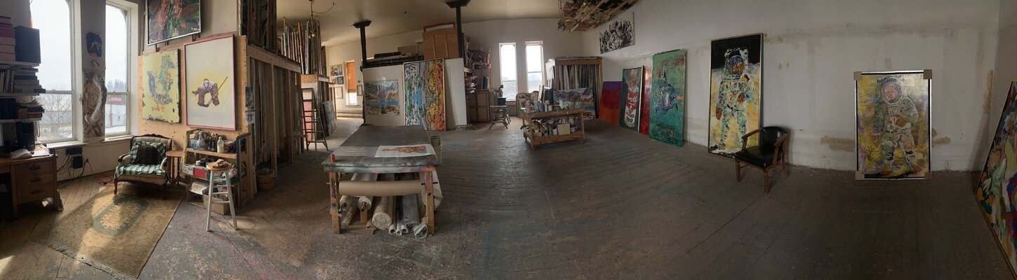 thomas ackermann im Studio: Panoramic view of my studio