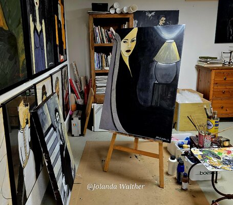 Jolanda Walther nello studio