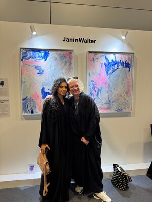 Janin Walter in de studio