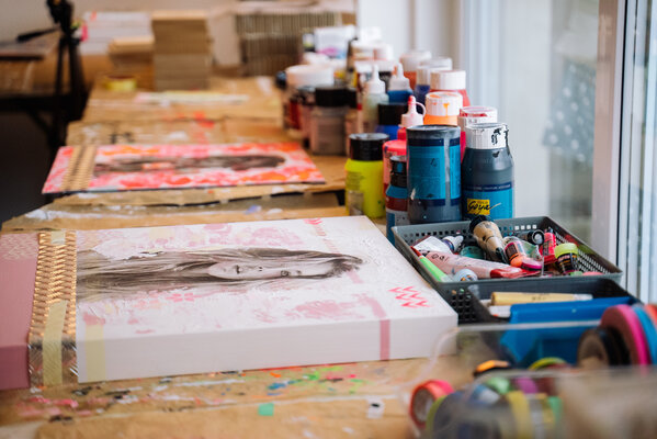 UF-XArt in de studio: Atelierleben