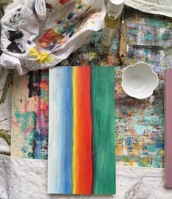 Lovis Moos en el estudio