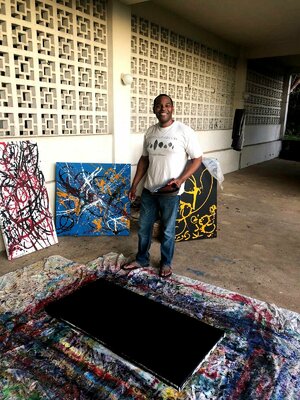 Fred Phillips a.k.a Parhelion in the Studio