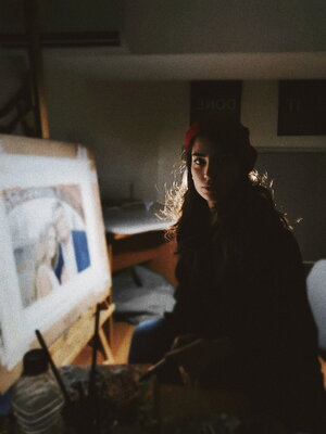 Mariam Darchiashvili nello studio