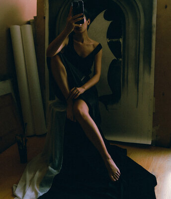 Mariam Darchiashvili nello studio