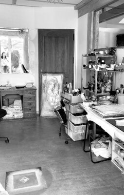 Elisabeth Constantin nello studio