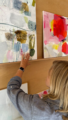 Christiane Portmann in de studio: Im Atelier