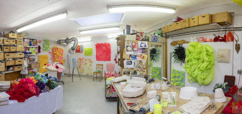 Barbara Koch in the Studio