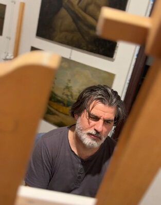 Predună Cristinel in the Studio: In my Studio