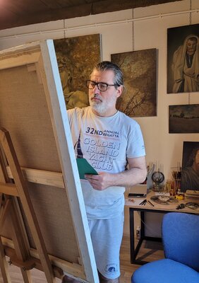 Predună Cristinel in the Studio: The Space Where My Art Begins