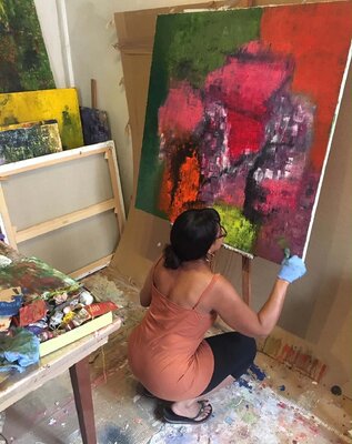 Maryse Pique in de studio: Terminant "Aller et venir, Martinique"