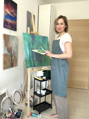 Natalia Nik en el estudio
