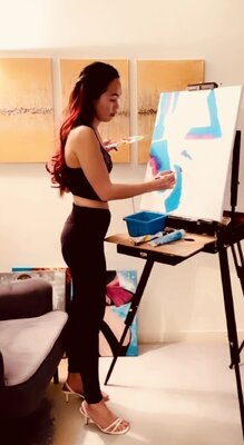 Joyce Tan en el estudio