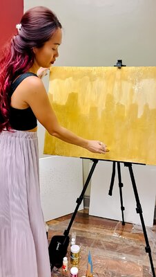 Joyce Tan en el estudio