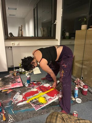 Letizia Geltz in de studio: me at the studio