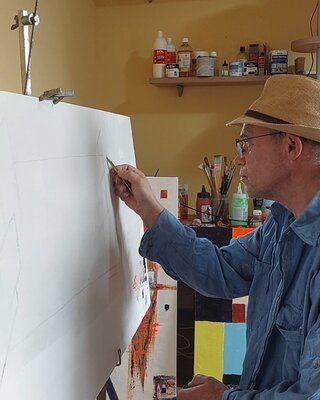 Jordi Bové Tombas in de studio: Dibujando