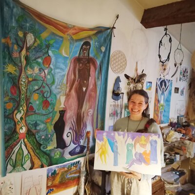 Elaya Anouk Vellino in de studio: in the studio...in my creative space...