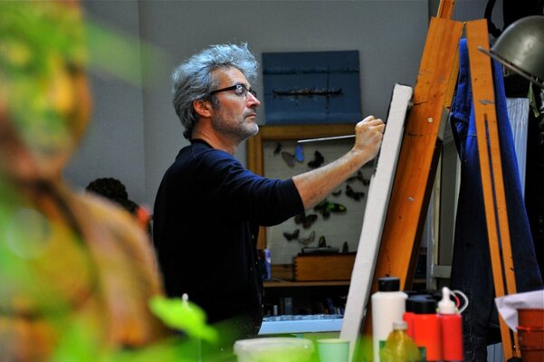 François Poulat in de studio: ATELIER /GALERIE MONBADON BORDEAUX
