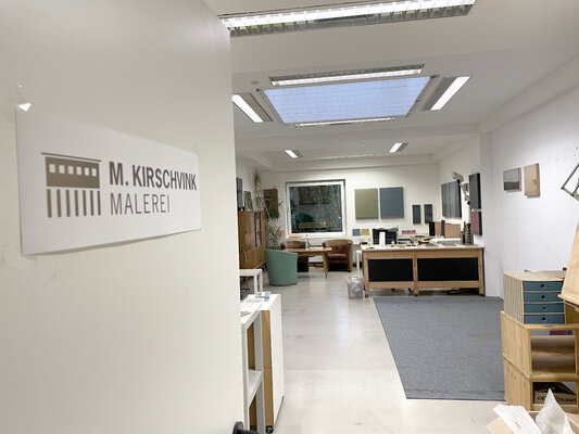 Marc Kirschvink in de studio: Mein Atelier im Kunsthaus Troisdorf - Eingang