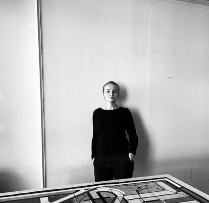 Yulia Protsyshyn nello studio: Cité internationale des arts, Paris