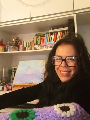 Claudia Menezes im Studio: My first inspiration after I entered the singulart!