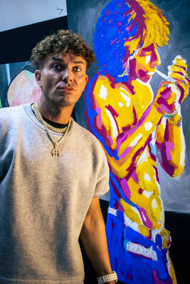 David Immanuel Levi in de studio