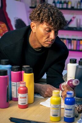 David Immanuel Levi in de studio