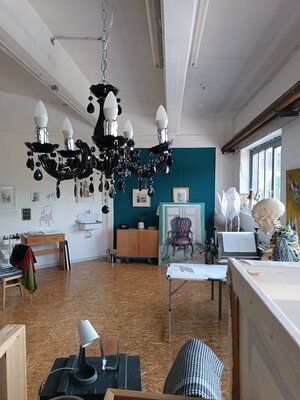 Tania Mairitsch-Korte in de studio: Blick in mein Atelier