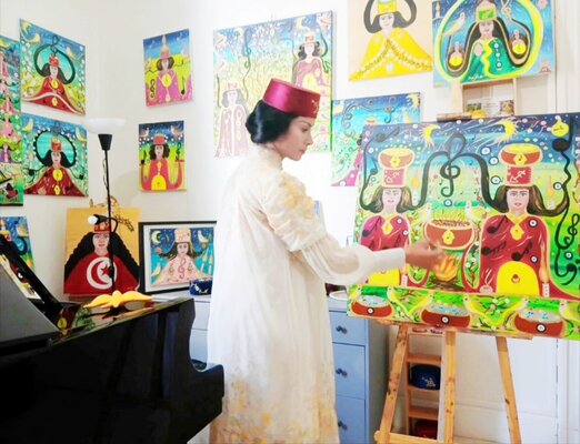 HAIFA MELLITI in the Studio: ART ET MELODIE DE L'AME