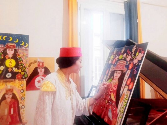 HAIFA MELLITI nello studio: ART ET MELODIE DE L'AME