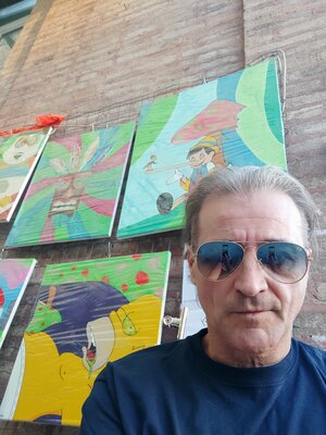 Luigi Monti in de studio: Mostra  al "Ungracon Graphic Convation" Porto Recanati, Italia