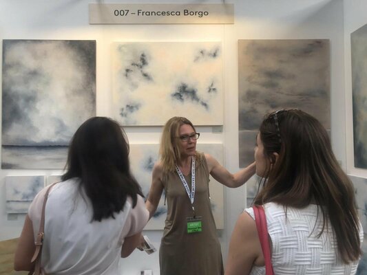 Francesca Borgo nello studio: THE OTHER ART FAIR LONDON - West Handyside Canopy, King's Cross, London, UK. 4-7 Jul 2019