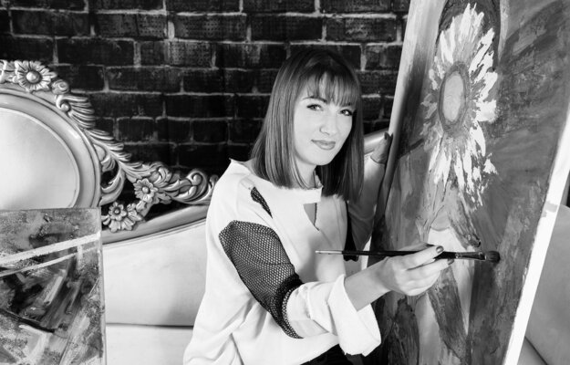 Elena Zaharia in de studio