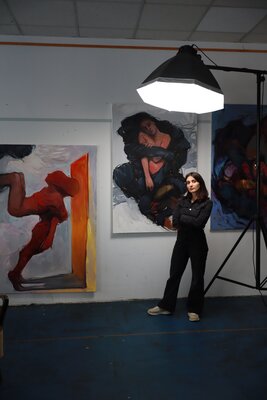 Satenik Ghulijanyan in de studio