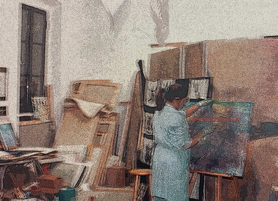 Tina Mallia im Studio