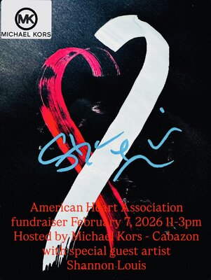 Shannon Louis im Studio: American heart Association fundraiser - hosted by Michael Kors special guest artist Shannon  Louis