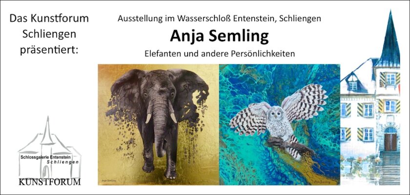 Anja Semling nello studio: Einladungskarte für meine Soloausstellung, 2025