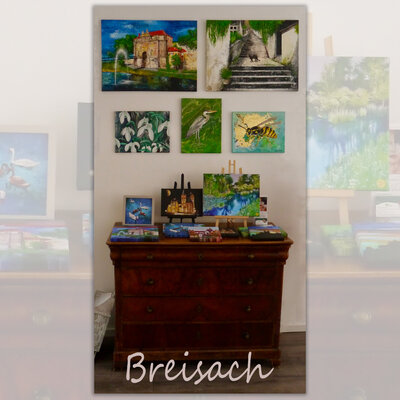 Anja Semling im Studio: Im Atelier BrisiArt in Breisach