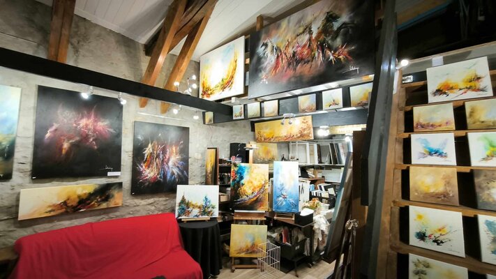 Jean-Claude Lannes in the Studio