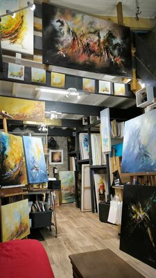 Jean-Claude Lannes in the Studio