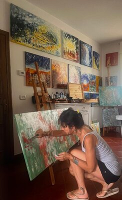 Silvana Vizzini in de studio: All'opera: prima fase dell'ispirazione