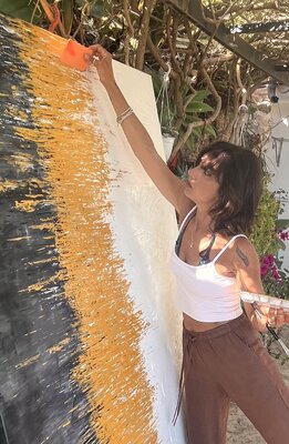 Silvana Vizzini in de studio: Ispirazione in mezzo alla natura