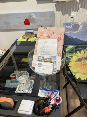 Marta Widowitz in de studio